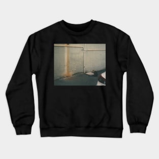 Kitty on a sidewalk Film Photo Crewneck Sweatshirt